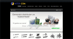 Desktop Screenshot of inter-com.ba